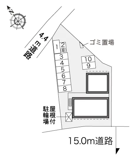 ★手数料０円★加東市藤田　月極駐車場（LP）